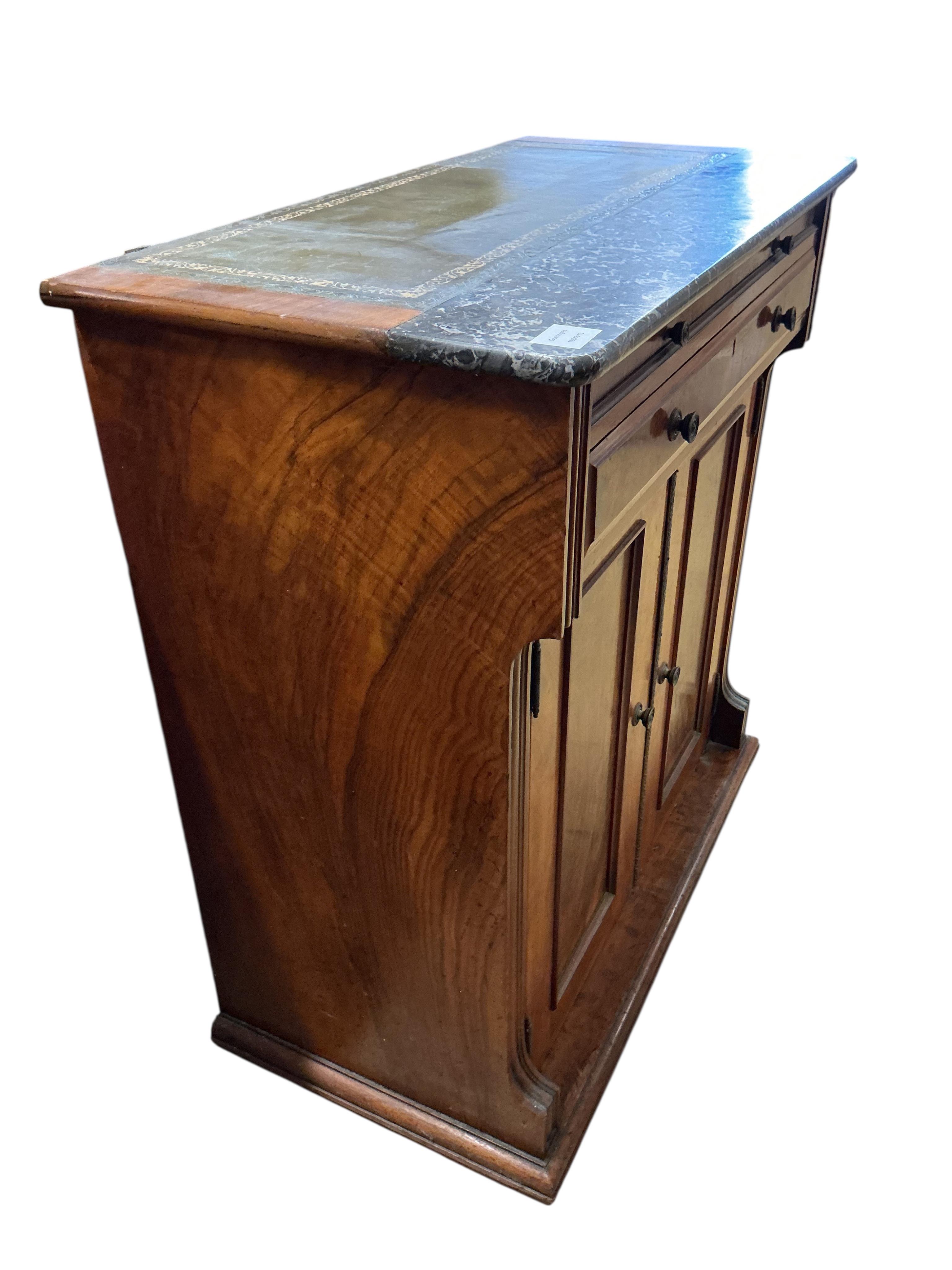 An early Victorian mahogany side cabinet, width 82cm, depth 42cm, height 86cm